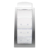 deflecto® 3-Tier Literature Holder, Leaflet Size, 6.75w x 6.94d x 13.31h, Silver (DEF693645) Each