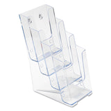 deflecto® 4-Compartment DocuHolder, Leaflet Size, 4.88w x 6.13d x 10h, Clear (DEF77701) Each