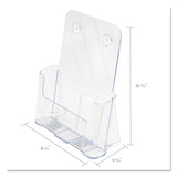 deflecto® DocuHolder for Countertop/Wall-Mount, Magazine, 9.25w x 3.75d x 10.75h, Clear (DEF77001) Each