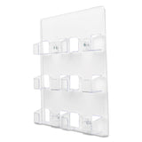 deflecto® 6-Pocket Business Card Holder, Holds 480 Cards, 8.5 x 1.63 x 9.75, Plastic, Clear (DEF70601) Each