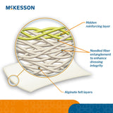 McKesson Alginate Dressing 4 X 8 Inch Rectangle (883266_BX) 5/BX