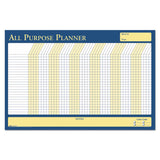 House of Doolittle™ 100% Recycled All-Purpose/Vacation Planner, 36 x 24, White/Blue/Yellow Surface (HOD639) Each