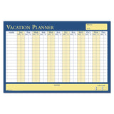 House of Doolittle™ 100% Recycled All-Purpose/Vacation Planner, 36 x 24, White/Blue/Yellow Surface (HOD639) Each