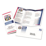Avery® Tri-Fold Brochures, 92 Bright, 85 lb Text Weight, 8.5 x 11, Matte White, 100/Pack (AVE8324) Each