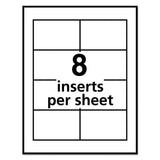 Avery® Name Badge Insert Refills, Horizontal/Vertical, 2 1/4 x 3 1/2, White, 400/Box (AVE5390) Box of 400