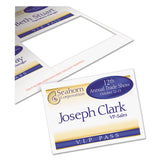 Avery® Name Badge Insert Refills, Horizontal/Vertical, 3 x 4, White, 300/Box (AVE5392) Box of 300