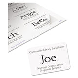 Avery® Flexible Adhesive Name Badge Labels, 3.38 x 2.33, White, 400/Box (AVE5395) Box of 400