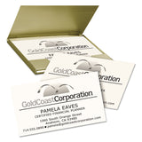 Avery® Clean Edge Business Cards, Laser, 2 x 3.5, Ivory, 200 Cards, 10 Cards/Sheet, 20 Sheets/Pack (AVE5876) Pack of 200