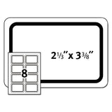 Avery® Flexible Adhesive Name Badge Labels, 3.38 x 2.33, White/Red Border, 400/Box (AVE5095) Box of 400