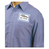 Avery® Flexible Adhesive Name Badge Labels, 3.38 x 2.33, White/Blue Border, 400/Box (AVE5895) Box of 400