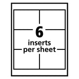 Avery® Pin-Style Badge Holder with Laser/Inkjet Insert, Top Load, 4 x 3, White, 100/Box (AVE74540) Box of 100