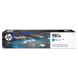 HP HP 981A, (J3M68A) Cyan Original PageWide Cartridge (HEWJ3M68A) Each