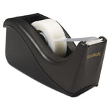 Scotch® Value Desktop Tape Dispenser, 1" Core, Two-Tone Black (MMMC60BK) Each