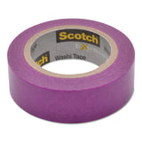 Scotch® Expressions Washi Tape, 1.25" Core, 0.59" x 32.75 ft, Purple (MMMC314PUR) 1 Roll