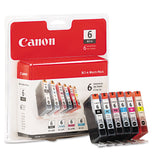 Canon® 4705A018 (BCI-6) Ink, 370 Page-Yield, Black/Cyan/Magenta/Photo Cyan/Photo Magenta/Yellow, 6/Pack (CNM4705A018) Each