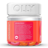 OLLY® Collagen Rings Dietary Supplement Collagen Peptides 2,500 mg Strength Gummy 30 per Bottle Peach Flavor (1249512_BT) 1/BT