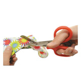 Westcott® Stainless Steel Office Snips, 7" Long, 1.75" Cut Length, Red Offset Handle (ACM10098) Each