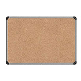 Universal® Cork Board with Aluminum Frame, 36 x 24, Tan Surface (UNV43713) Each