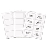 C-Line® Laser Printer Name Badges, 3 3/8 x 2 1/3, White, 200/Box (CLI92377) Box of 200