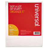 Universal® Deluxe Write-On/Erasable Tab Index, 5-Tab, 11 x 8.5, White, White Tabs, 1 Set (UNV20815) 1 Set of 5