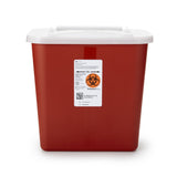 Sharps-A-Gator™ Sharps Container Red Base 10-1/4 H X 7 D X 10-1/2 W Inch Vertical Entry 2 Gallon (566144_CS) 20/CS