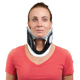 ProCare® Rigid Cervical Collar Preformed Adult One Size Fits Most One-Piece / Trachea Opening 1-3/4 to 3-1/2 Inch Height 11 to 23 Inch Neck Circumference (537692_EA) 1/EA