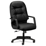 HON® Pillow-Soft 2090 Series Executive High-Back Swivel/Tilt Chair, Supports Up to 300 lb, 16.75" to 21.25" Seat Height, Black (HON2091SR11T) Each
