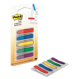 Post-it® Flags Arrow 0.5" Page Flags, Blue/Green/Purple/Red/Yellow, 20/Color, 100/Pack (MMM684ARR1) Pack of 100