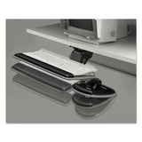 Fellowes® Adjustable Standard Keyboard Platform, 20.25w x 11.13d, Graphite/Black (FEL93841) Each