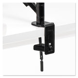 Fellowes® Designer Suites Flat Panel Monitor Arm, 180 Degree Rotation, 45 Degree Tilt, 360 Degree Pan, Black, Supports 20 lb (FEL8038201) Each
