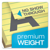TOPS™ Docket Gold Ruled Perforated Pads, Wide/Legal Rule, 50 Canary-Yellow 8.5 x 14 Sheets, 12/Pack (TOP63980) Pack of 12