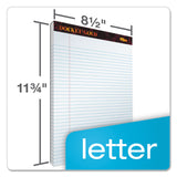 TOPS™ Docket Gold Ruled Perforated Pads, Wide/Legal Rule, 50 White 8.5 x 11.75 Sheets, 12/Pack (TOP63960) Pack of 12