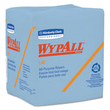 WypAll® L40 Wiper, 1/4 Fold, Blue, 12.5 x 12, 56/Box, 12 Boxes/Carton (KCC05776) 12 Boxes of 56