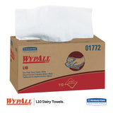WypAll® L10 SANI-PREP Dairy Towels, POP-UP Box, 1-Ply, 10.25 x 10.5, White, 110/Pack, 18 Packs/Carton (KCC01772) Box of 18
