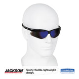 KleenGuard™ Nemesis Safety Glasses, Black Frame, Blue Mirror Lens (KCC14481) Each