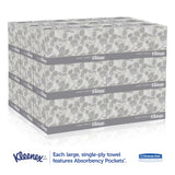 Kleenex® Hand Towels, POP-UP Box, Cloth, 1-Ply, 9 x 10.5, Unscented, White, 120/Box, 18 Boxes/Carton (KCC01701CT) Case of 18
