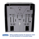 Kimberly-Clark Professional* Lev-R-Matic Roll Towel Dispenser, 13.3 x 9.8 x 13.5, Smoke (KCC09765) Each