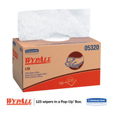 WypAll® L10 Towels, POP-UP Box, 1-Ply, 9 x 10.5, White, 125/Box, 18 Boxes/Carton (KCC05320) 18 Boxes of 125
