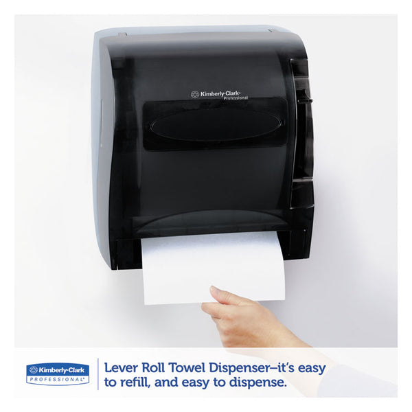 Kimberly-Clark Professional* Lev-R-Matic Roll Towel Dispenser, 13.3 x 9.8 x 13.5, Smoke (KCC09765)