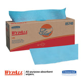WypAll® L40 Towels, POP-UP Box, 9.8 x 16.4, Blue, 100/Box, 9 Boxes/Carton (KCC05740) Case of 9 Boxes