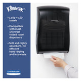 Kleenex® Multi-Fold Paper Towels, 4-Pack Bundles, 1-Ply, 9.2 x 9.4, White, 150/Pack, 16 Packs/Carton (KCC88130) Case of 2400