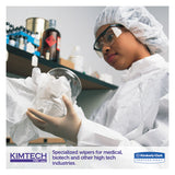 Kimtech™ W4 Critical Task Wipers, Flat Double Bag, 12 x 12, Unscented, White, 100/Bag, 5 Bags/Carton (KCC33330) 5 Boxes of 100