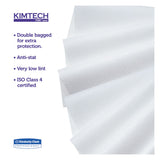 Kimtech™ W4 Critical Task Wipers, Flat Double Bag, 12 x 12, Unscented, White, 100/Bag, 5 Bags/Carton (KCC33330) 5 Boxes of 100