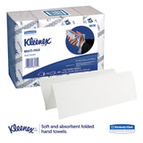 Kleenex® Multi-Fold Paper Towels, 4-Pack Bundles, 1-Ply, 9.2 x 9.4, White, 150/Pack, 16 Packs/Carton (KCC88130)