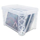 Advantus Super Stacker Storage Boxes, Holds 400 3 x 5 Cards, 6.25 x 3.88 x 3.5, Plastic, Clear (AVT40307)