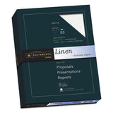 Southworth® 25% Cotton Linen Business Paper, 32 lb Bond Weight, 8.5 x 11, White, 250/Pack (SOUJ558C) Each