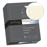 Southworth® Granite Specialty Paper, 24 lb Bond Weight, 8.5 x 11, Ivory, 500/Ream (SOU934C) Box of 500