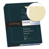 Southworth® 25% Cotton Linen Business Paper, 32 lb Bond Weight, 8.5 x 11, Ivory, 250/Pack (SOUJ568C) Each