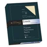 Southworth® 25% Cotton Linen Business Paper, 32 lb Bond Weight, 8.5 x 11, Ivory, 250/Pack (SOUJ568C) Each