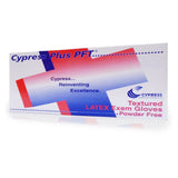 Cypress Plus® PFT Exam Glove X-Small NonSterile Latex Standard Cuff Length Fully Textured Ivory Not Rated (472993_BX) 1/BX